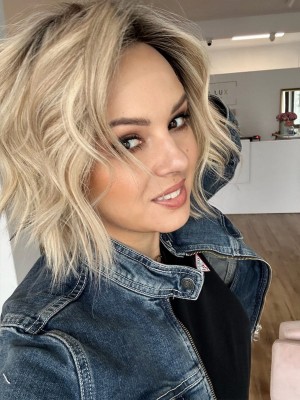 BOB Eliza 30cm M Lace peruka z włosów naturalnych europejskich lace front 