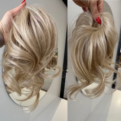 Dalila gumka z włosów syntetycznych termoodpornych 20-25cm beżowy blond | Hairlux