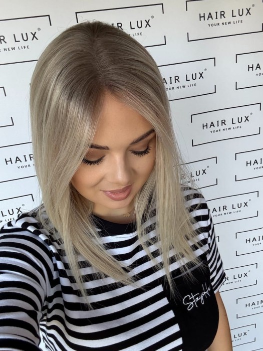 Topper Angela 40cm - lekki topper na bazie lace 20x20, mocowany na 8 spinek.