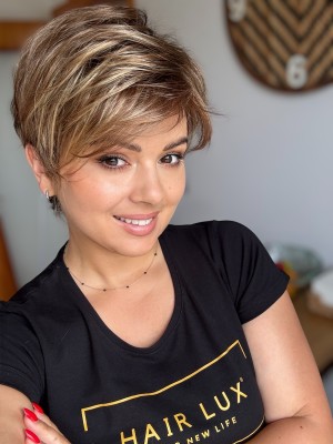 Monza10/16/27+10 Krótka peruka syntetyczna Gisela Mayer