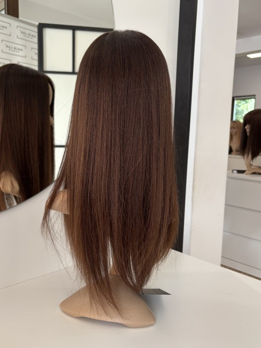 Tył Toppera Lucy Ombre – gładkie, proste włosy naturalne, efekt zagęszczenia i objętości.