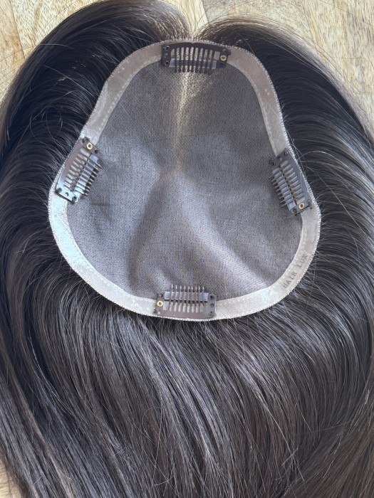 Widok bazy, mocowanie na 4 spinki, baza mono 15x15cm topper Ivet kolor brąz #4