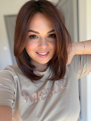 Cola with cherry premium Belle Tress 35cm mono topper syntetyczny