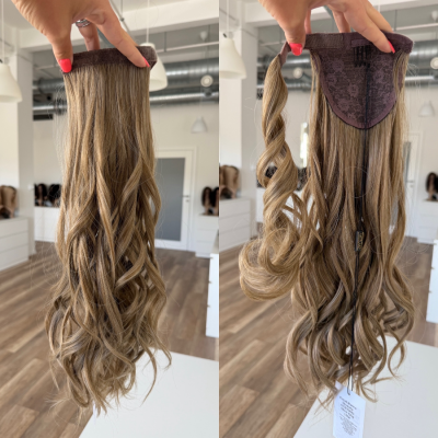 Blanca Kucyk z włosów syntetycznych falowany termo  55 cm 120 g ciepły blond 