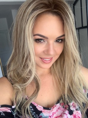 Cleo 45 cm topper mono zagęszczenie włosów clip in baleyage z odrostem